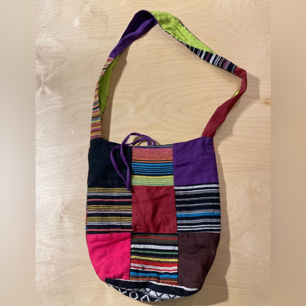 Multicolor Patchwork Shoulder Bag (Ms) - image 6